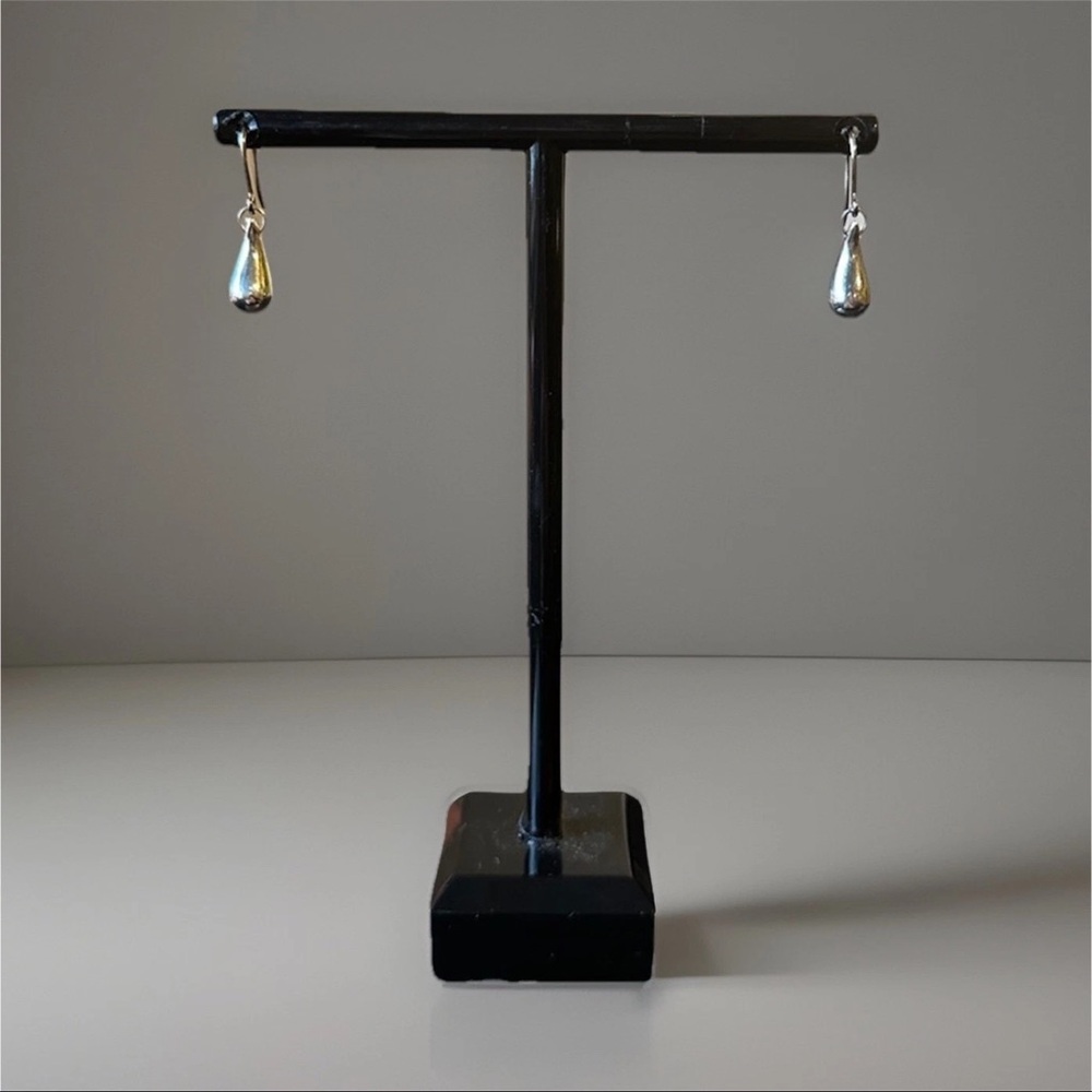 Tiffany & Co. Elsa Peretti Teardrop Dangle Earrings, Sterling silver